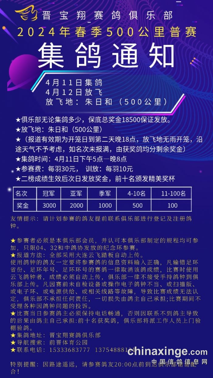 晟翔赛鸽俱乐部最新公告及观点论述揭秘