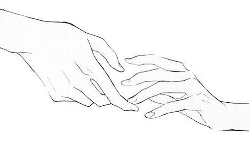 动漫手图片——指尖上的友情与陪伴的温暖瞬间