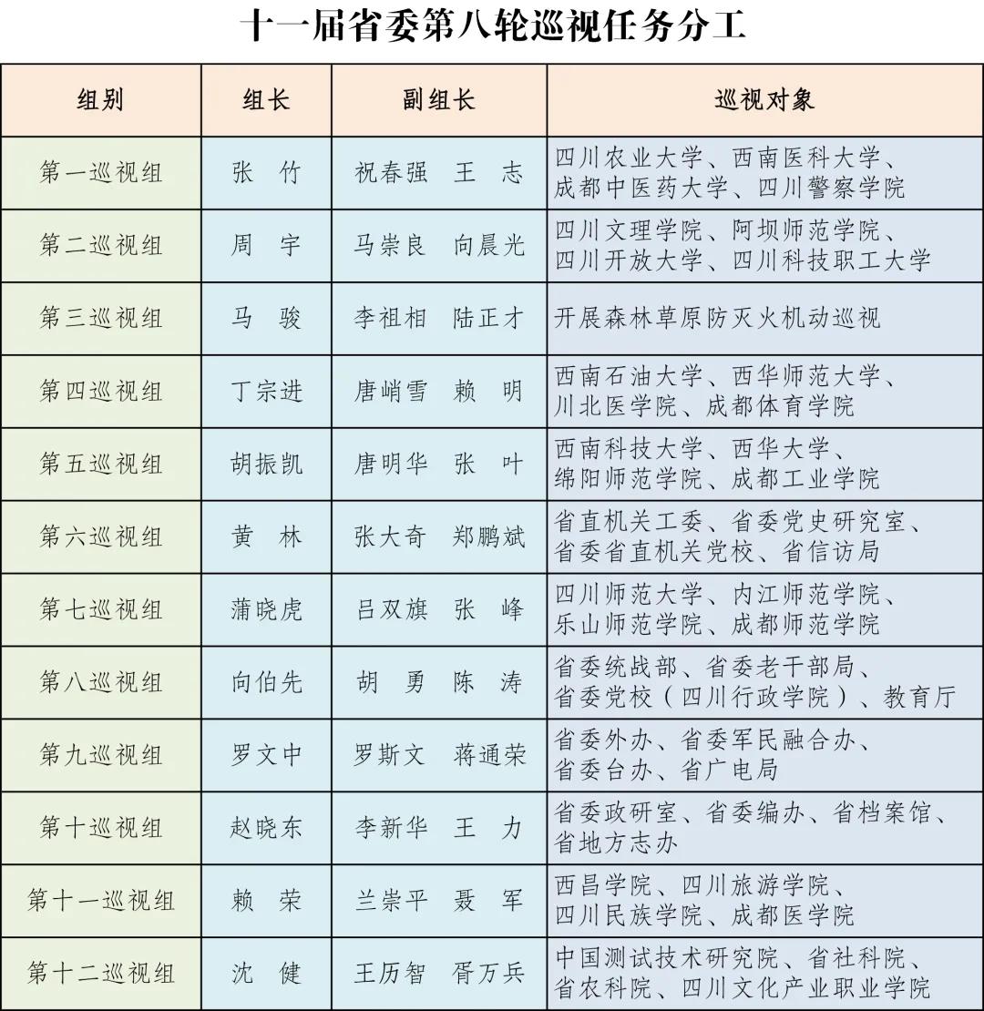 第八巡视组最新全体成员名单,科技先锋,守护新时代的巡视之光