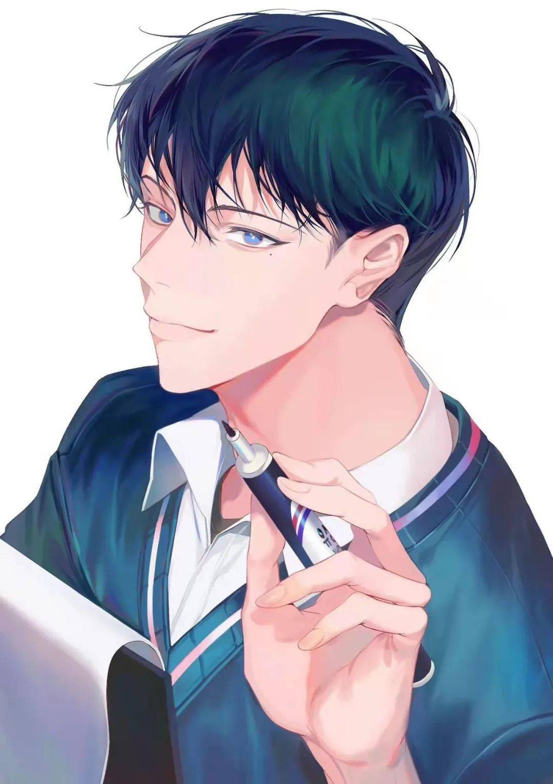 流行文化中的动漫帅哥魅力瞬间图片