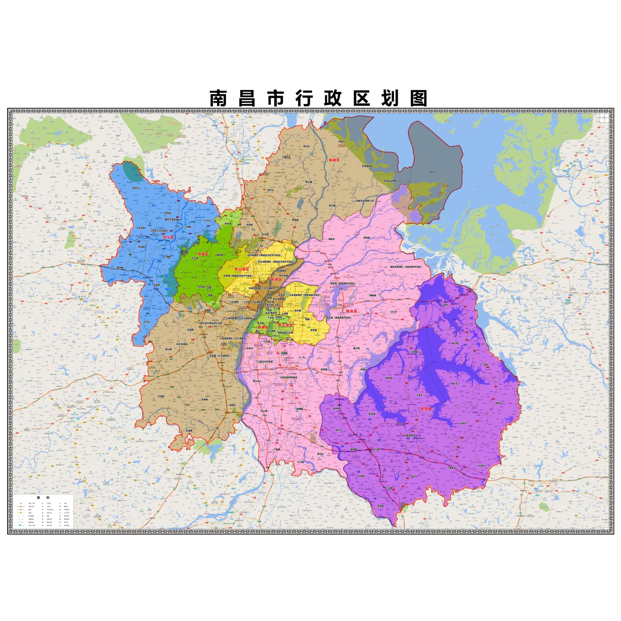 南昌县最新行政区划图详解及最新行政区划概览