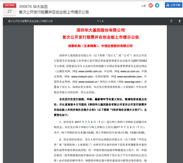 华大基因上市股票代码深度解析与观点阐述