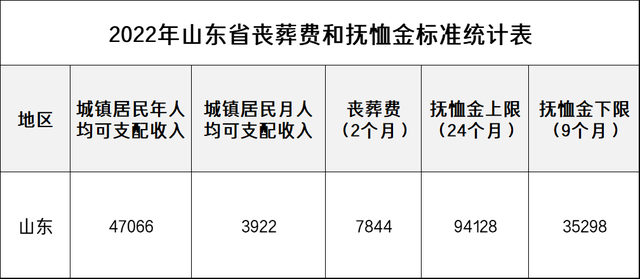 山东最新遗属抚恤标准详解及论述