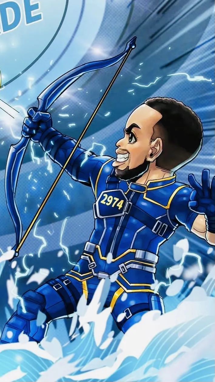 篮球之星库里动漫壁纸,动感魅力探索之旅