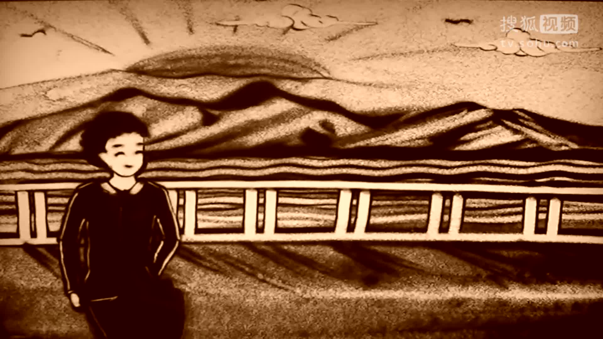 最新沙画演绎,沙粒间的温情与友情故事